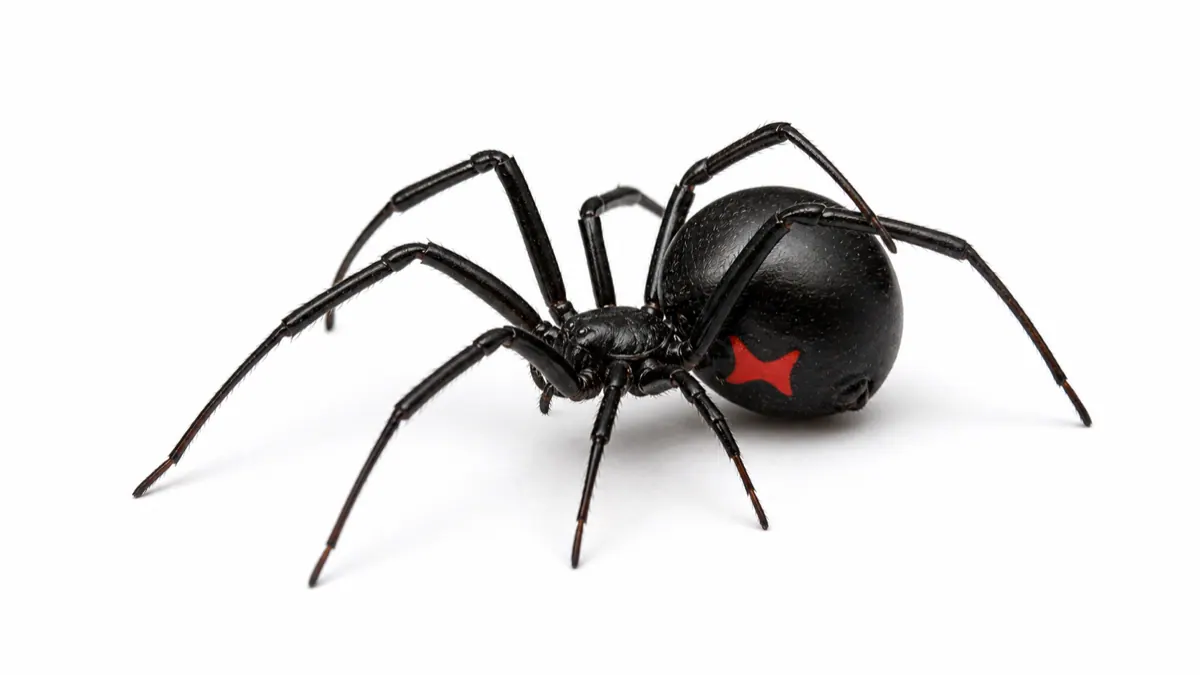 Black Widow Spider macro pest image